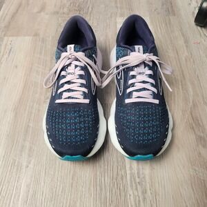 Brooks Womens Glycerin 20 Running Shoes 6.5 B Peacoat Lilac Cushion 1203691B499
